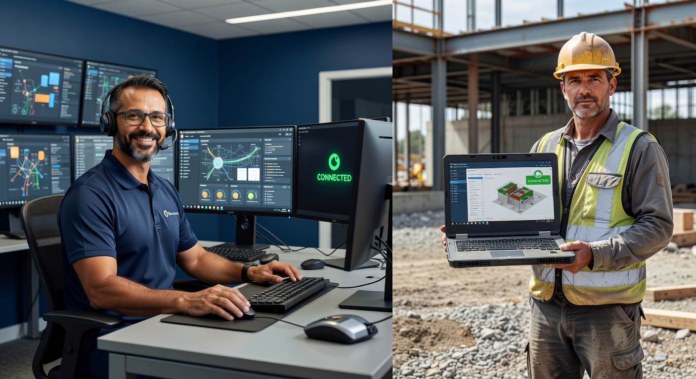 SDSI remote support specialist assisting a construction client with Rapid Estimator via secure remote desktop session